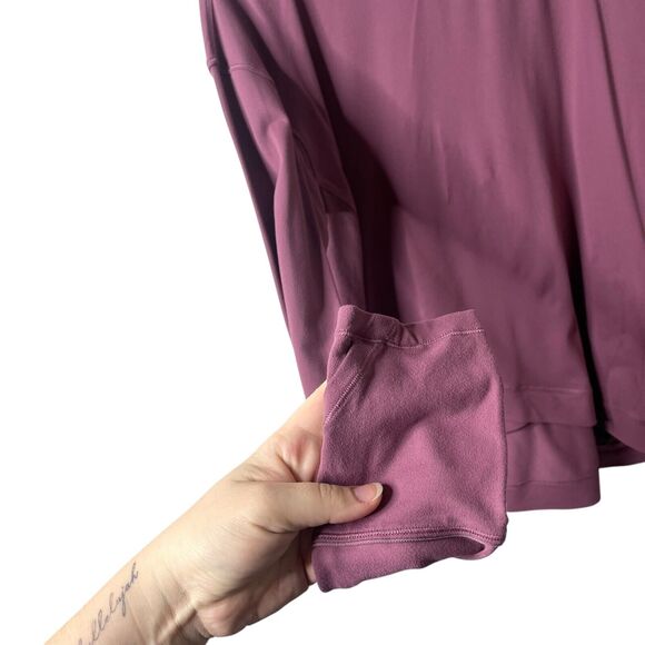 Lululemon Close to Crossing Long Sleeve Shirt Top Rulu Plumful Mauve Size XL - Picture 4 of 9